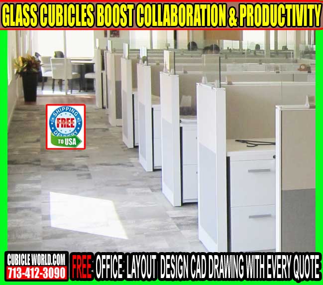 Glass Office Cubicles For Sale In Cypress Texas & Hempstead Tx.