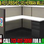 5x5 Refurbished Hemran Miller Cubicle For Sale In Austin, San Antonio, Dallas, Houston, Woodlands, Lake Jackson & Galveston, Texas