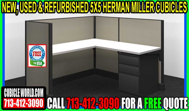 5x5 Hemran Miller Cubicles For Sale