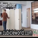 Room Divider Partition Portable Wheels White On Sale