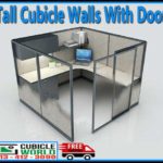 Commercial Tall Cubicle Walls With Door For Sale Factory Direct With FREE Shipping